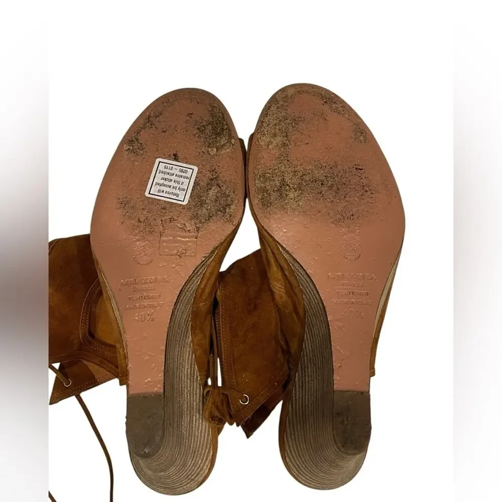 Aquazzura sexy thing suede wedge Size:40.5